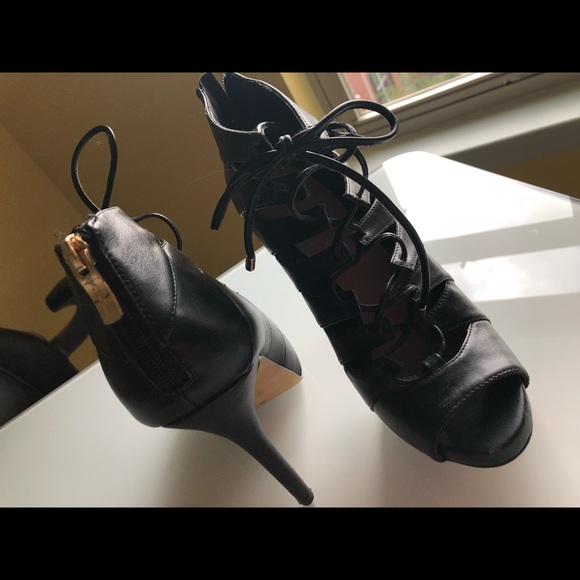 BCBG Sexy LaceUp Heels - Picture 3 of 5